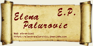 Elena Palurović vizit kartica